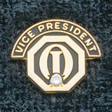 1159 - Club Vice President with Stone Pin - thumbnail