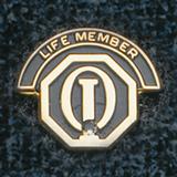 1154 - Life Member Pin with Stone - thumbnail