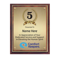 906 - Custom Years of Service Plaque - thumbnail