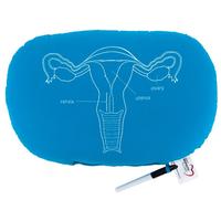 144 - Oval Pillow with OB-GYN Diagram - thumbnail