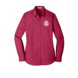 1193 - Port Authority Ladies Long Sleeve Carefree Poplin Shirt  - thumbnail
