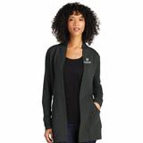 LK825 - Port Authority Ladies Microterry Cardigan - thumbnail