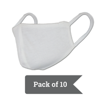 WMSK10 - White Cloth Mask (Pack of 10) - thumbnail